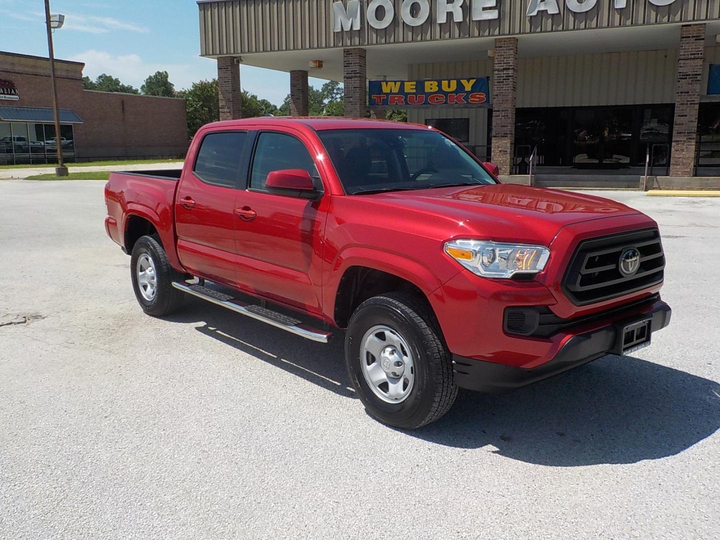 2021 Red Toyota Tacoma SR (3TYAX5GN2MT) with an 4 cyl engine, Automatic transmission, located at 1617 W Church Street, Livingston, TX, 77351, (936) 327-3600, 30.710995, -94.951157 - ONE OWNER!! LOCALLY OWNED!! LOW LOW MILES!! What else do I need to say!! - Photo#1